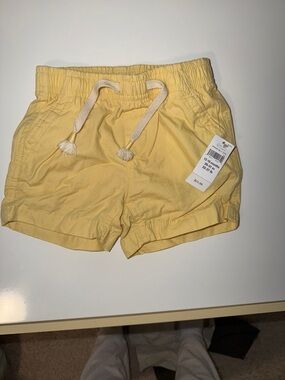 GAP Pale Yellow Drawstring Kids Shorts